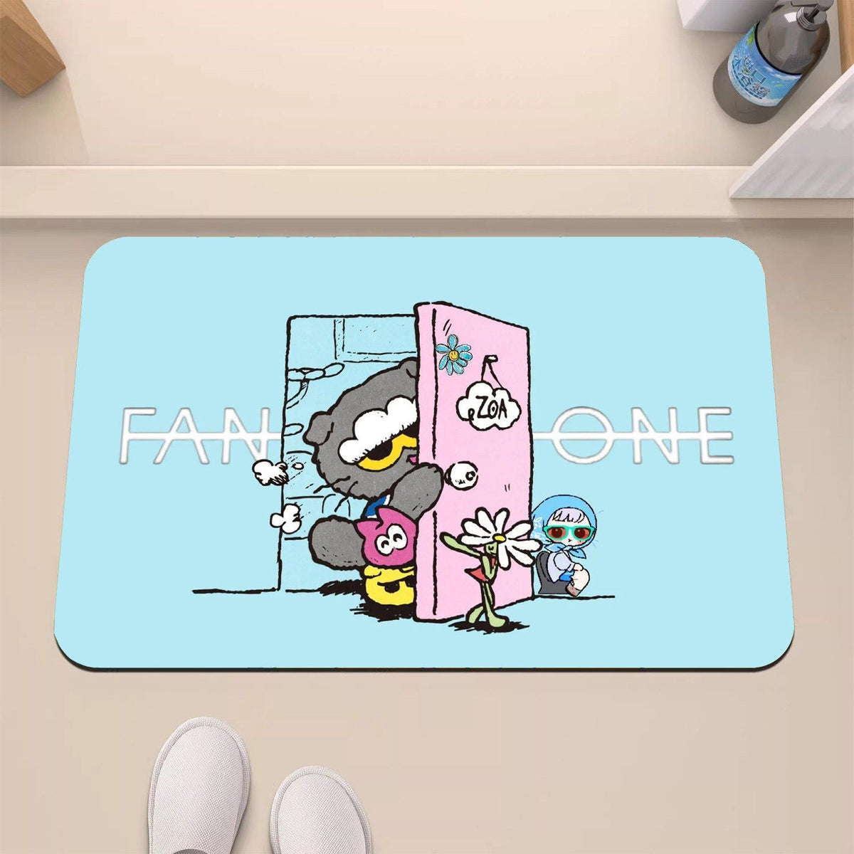 Playful Cartoon-Themed Decorative Mat | High & Bury