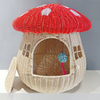 Playful Cat Basket in Mushroom Design | High & Bury