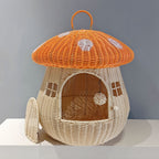 Playful Cat Basket in Mushroom Design | High & Bury