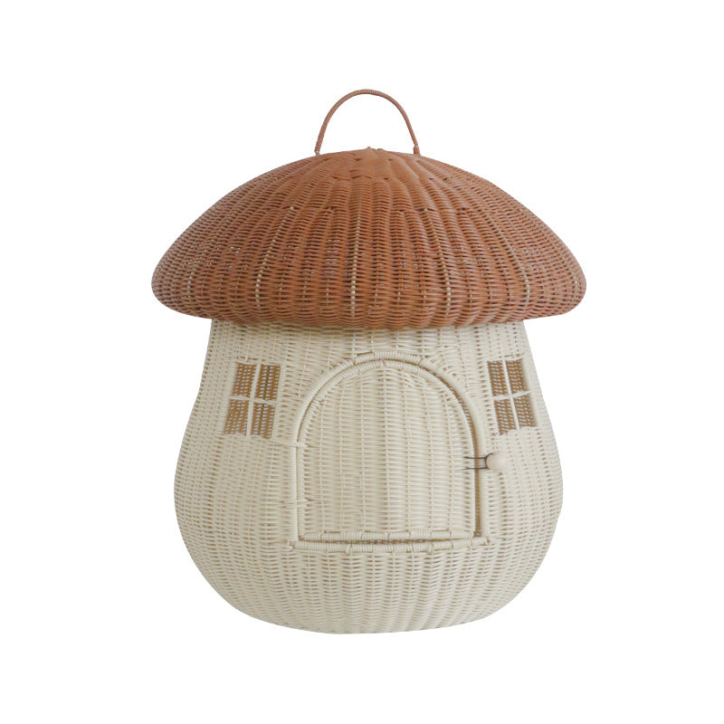 Playful Cat Basket in Mushroom Design | High & Bury
