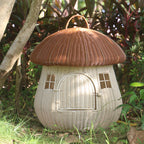 Playful Cat Basket in Mushroom Design | High & Bury