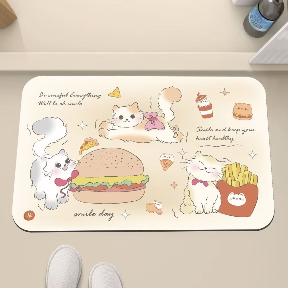 Playful Cat-Themed Anti-Fatigue Mat | High & Bury