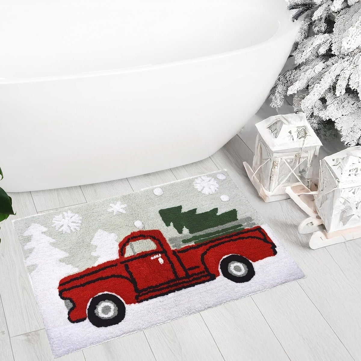 Playful Cocktail Glass Bath Mat | High & Bury