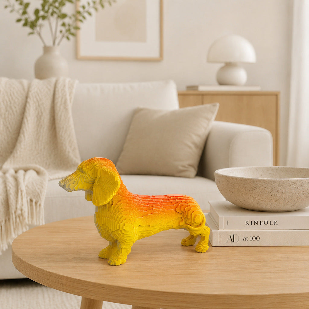 Playful Decorative Figure of a Sweet Dachshund | High & Bury