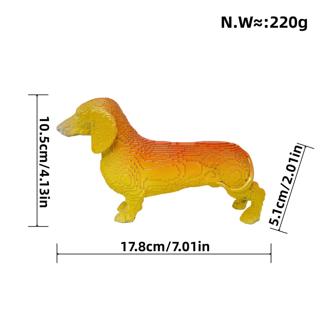 Playful Decorative Figure of a Sweet Dachshund | High & Bury
