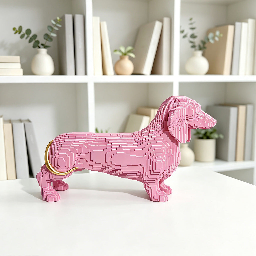 Playful Decorative Figure of a Sweet Dachshund | High & Bury