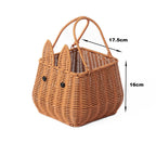 Playful Fish-Shaped Woven Storage Basket | High & Bury