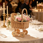 Playful Flower Basket on Wheels | High & Bury