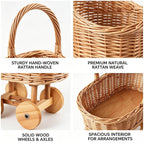 Playful Flower Basket on Wheels | High & Bury