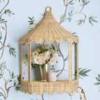Playful Flower Plate made of Wicker | High & Bury