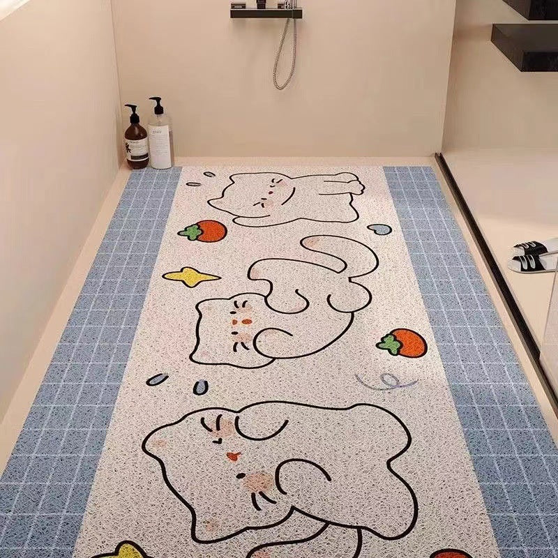 Playful Puppy-Themed Non-Slip Bathroom Mat | High & Bury
