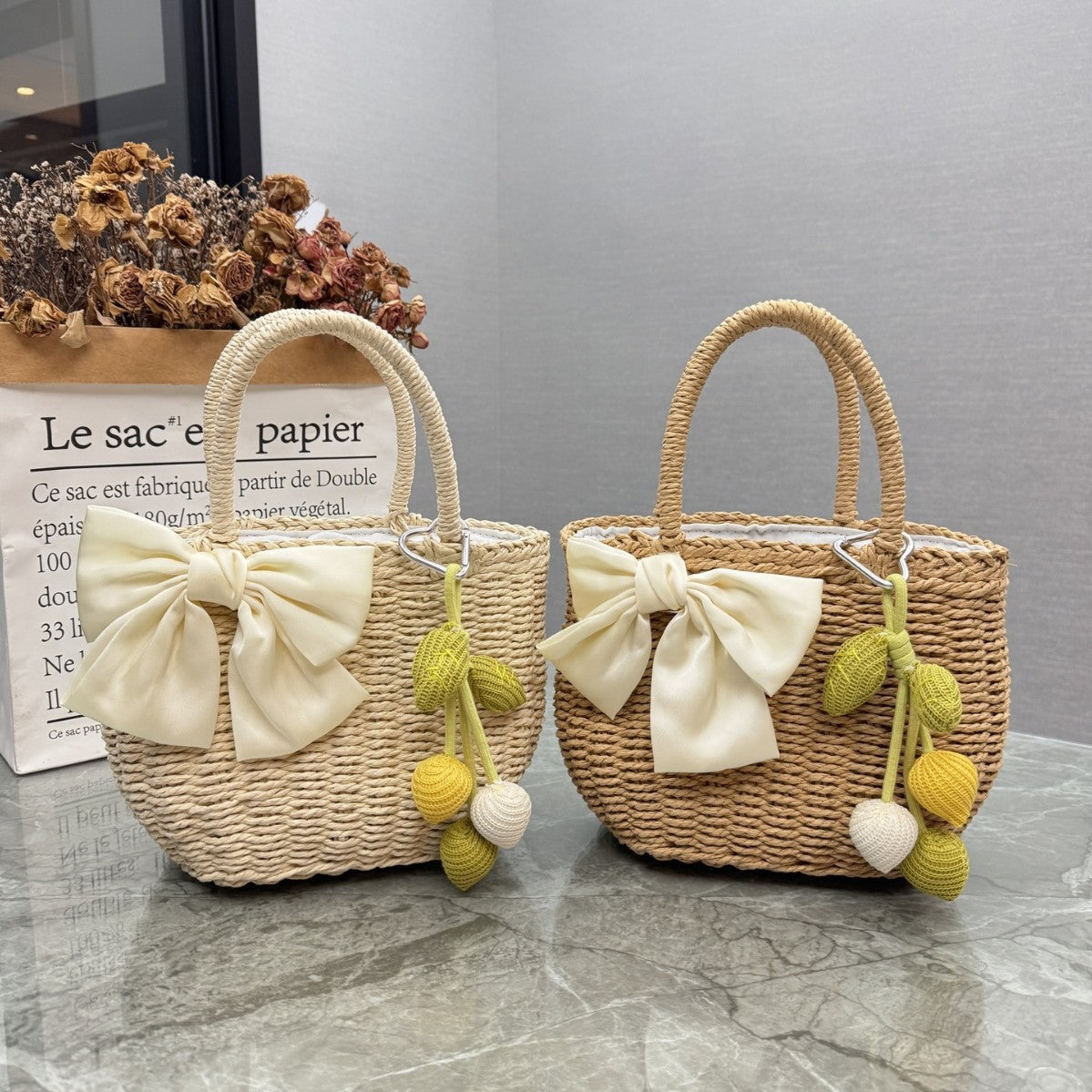Playful Rattan Handbag | High & Bury