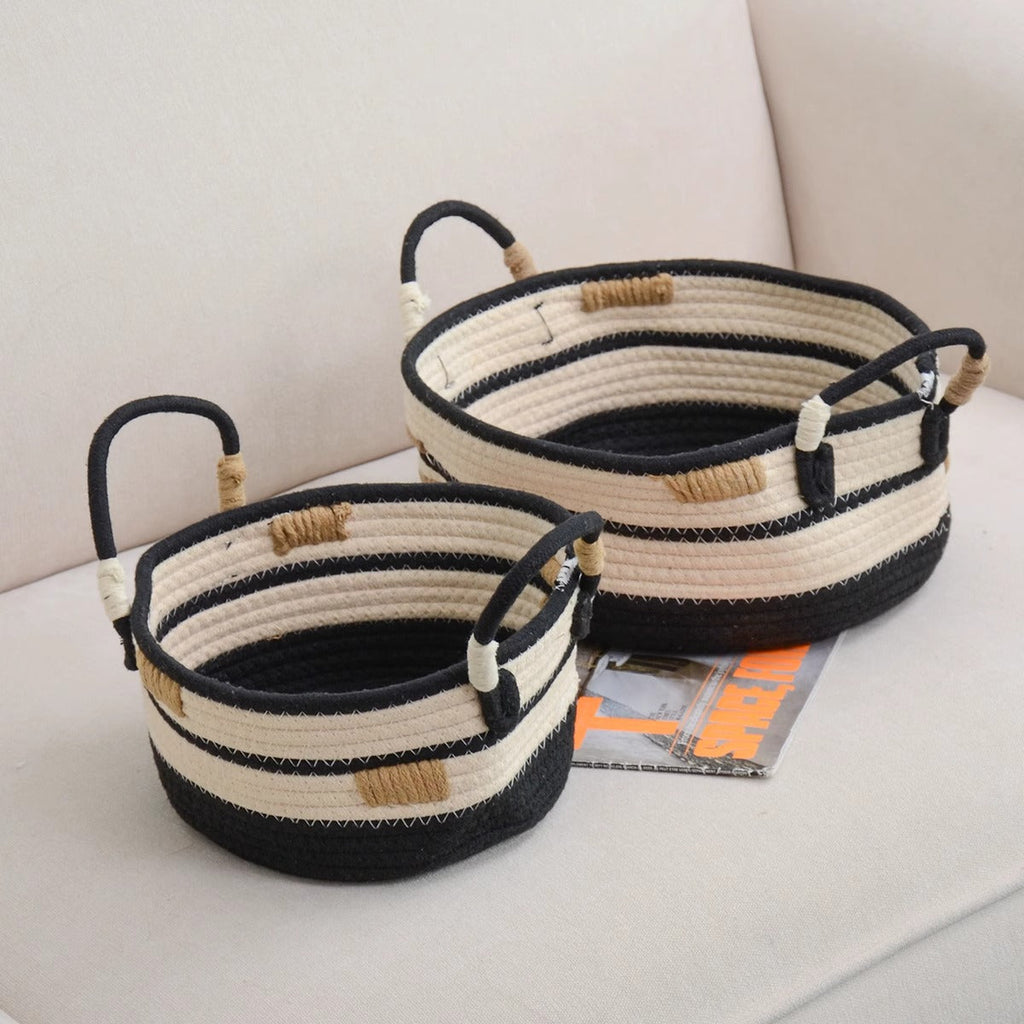 Playful Storage Basket Beige | High & Bury