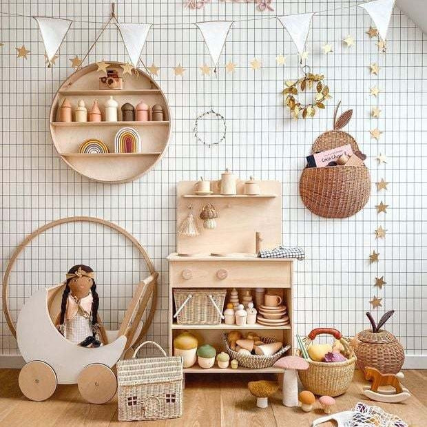 Playful Storage Basket in Apple Design | High & Bury