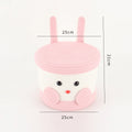 Playful Storage Basket in Bunny Design Soft Textile | High & Bury