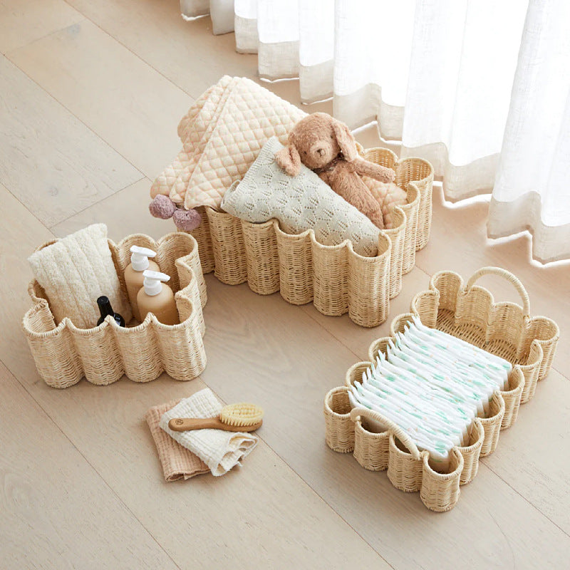 Playful Storage Basket in Flower Design | High & Bury