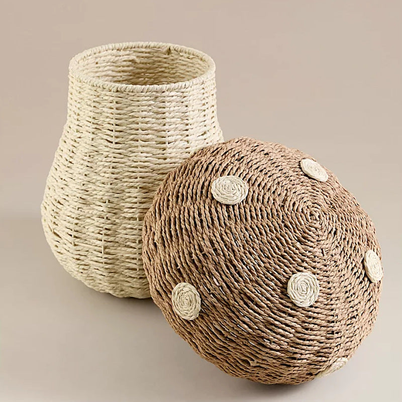 Playful Storage Basket in Mushroom Design | High & Bury