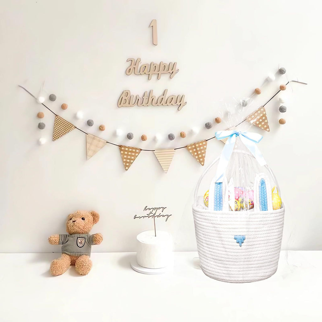 Playful Storage Basket in Rabbit Design | High & Bury