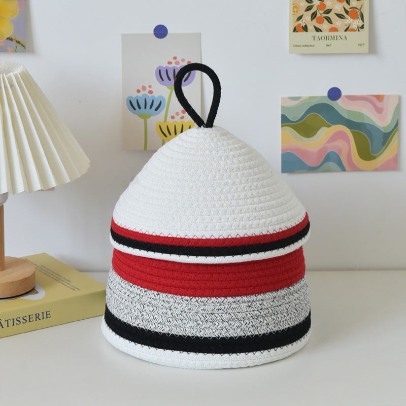 Playful Storage Basket in Rabbit Design Pink | High & Bury