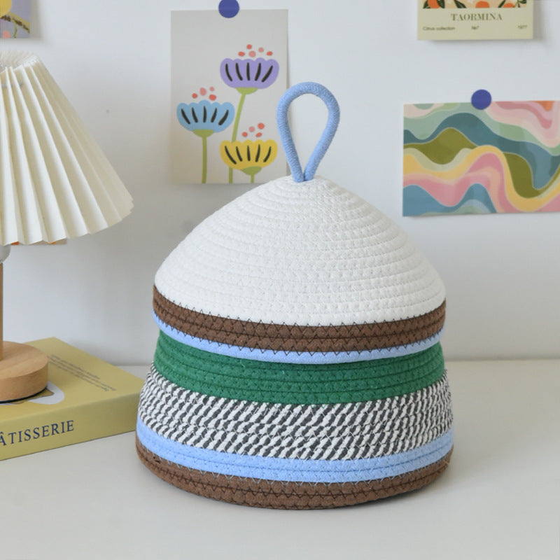 Playful Storage Basket in Rabbit Design Pink | High & Bury