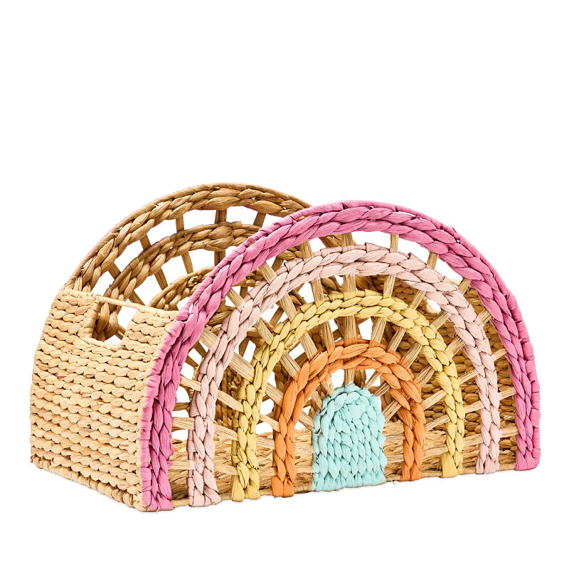 Playful Storage Basket in Rainbow Design | High & Bury