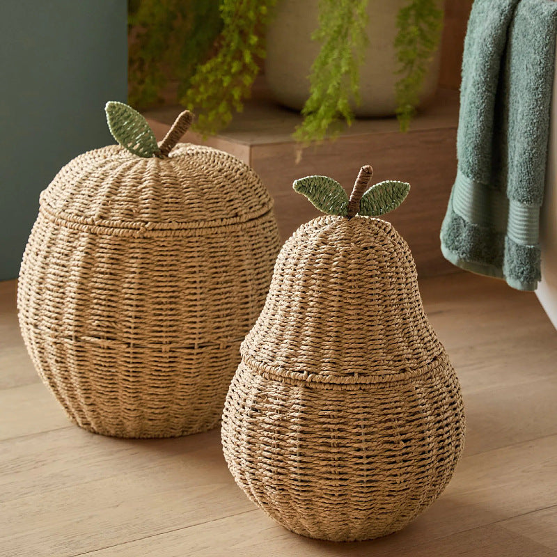 Playful Storage Basket in the Shape of a Pear | High & Bury