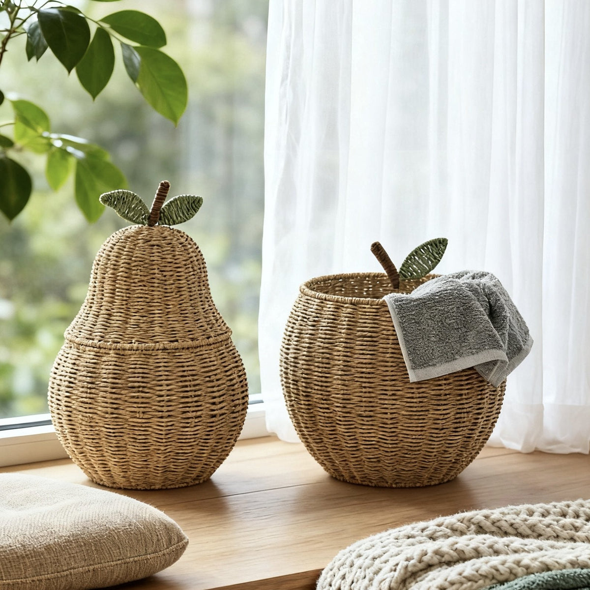 Playful Storage Basket in Wave Design | High & Bury