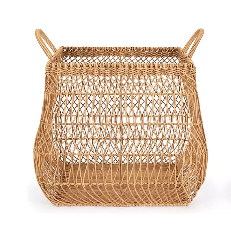 Playful Storage Basket made of Handwoven Wicker | High & Bury