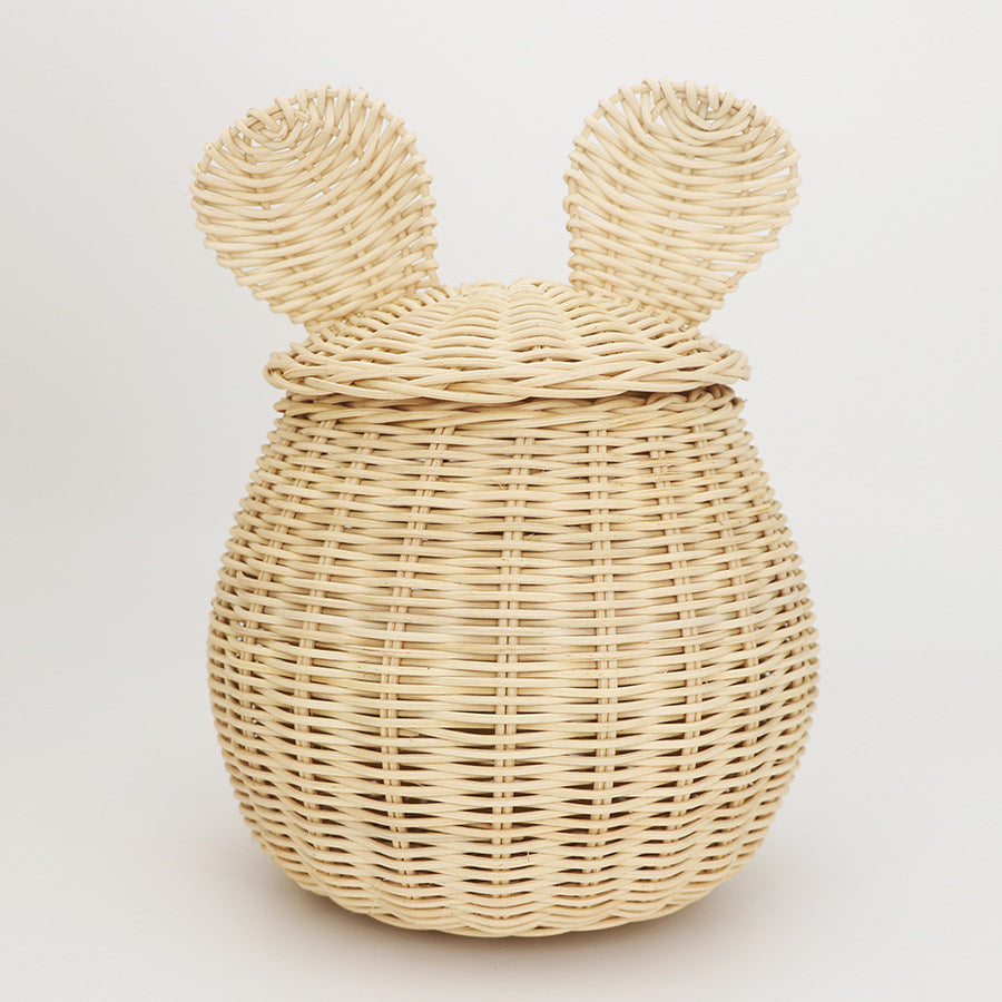 Playful Storage Basket with Animal Ears | High & Bury