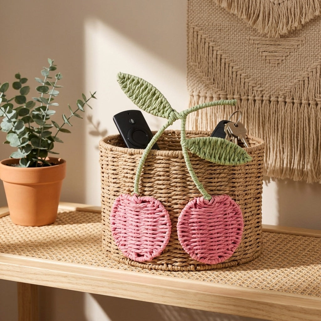 Playful Storage Basket with Fruit Design | High & Bury