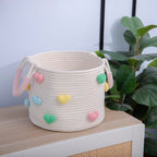 Playful Storage Basket with Heart Pattern | High & Bury