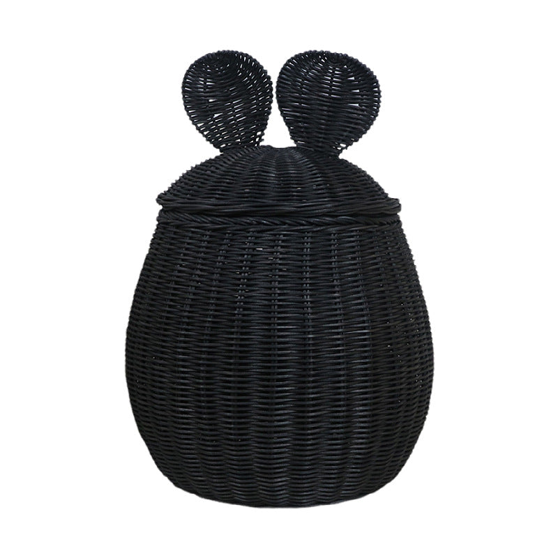 Playful Storage Basket with Lid and Ear Design | High & Bury