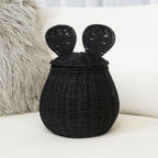 Playful Storage Basket with Lid and Ear Design | High & Bury