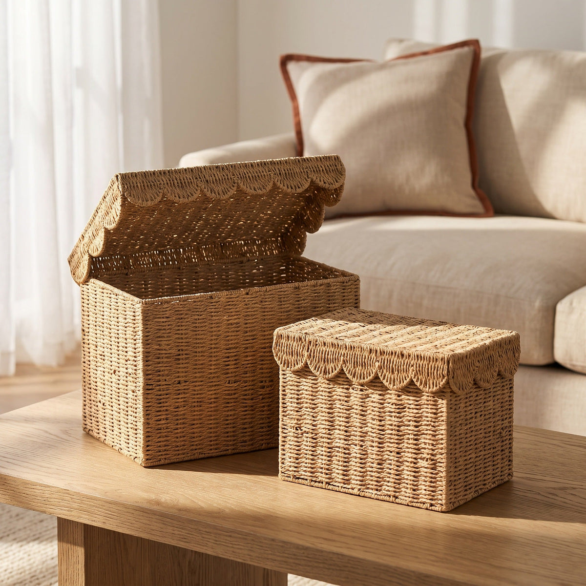 Playful Storage Basket with Lid | High & Bury