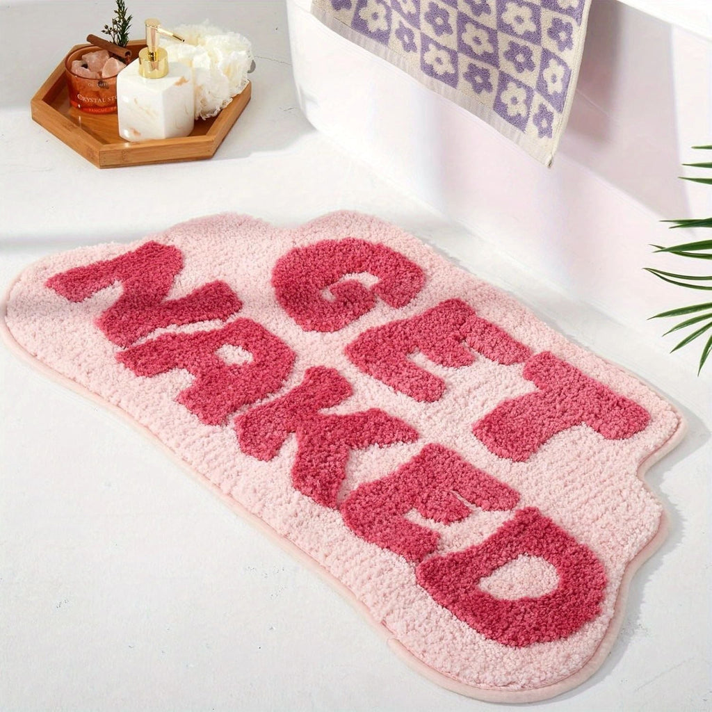 Playful Text Bath Mat | High & Bury
