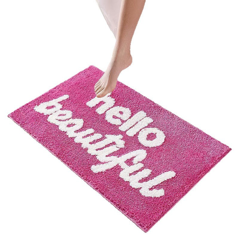 Playful Text Bath Mat | High & Bury