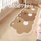 Plush Bear-Shaped Bath Mat | High & Bury
