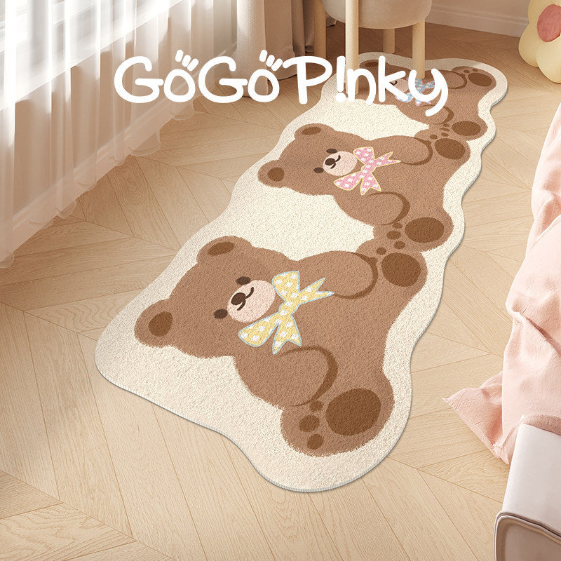 Plush Bear-Shaped Bath Mat | High & Bury