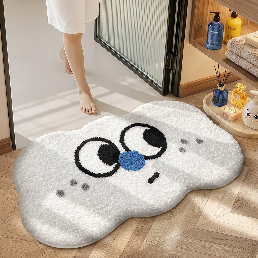 Plush Cartoon Character Bath Mat | High & Bury
