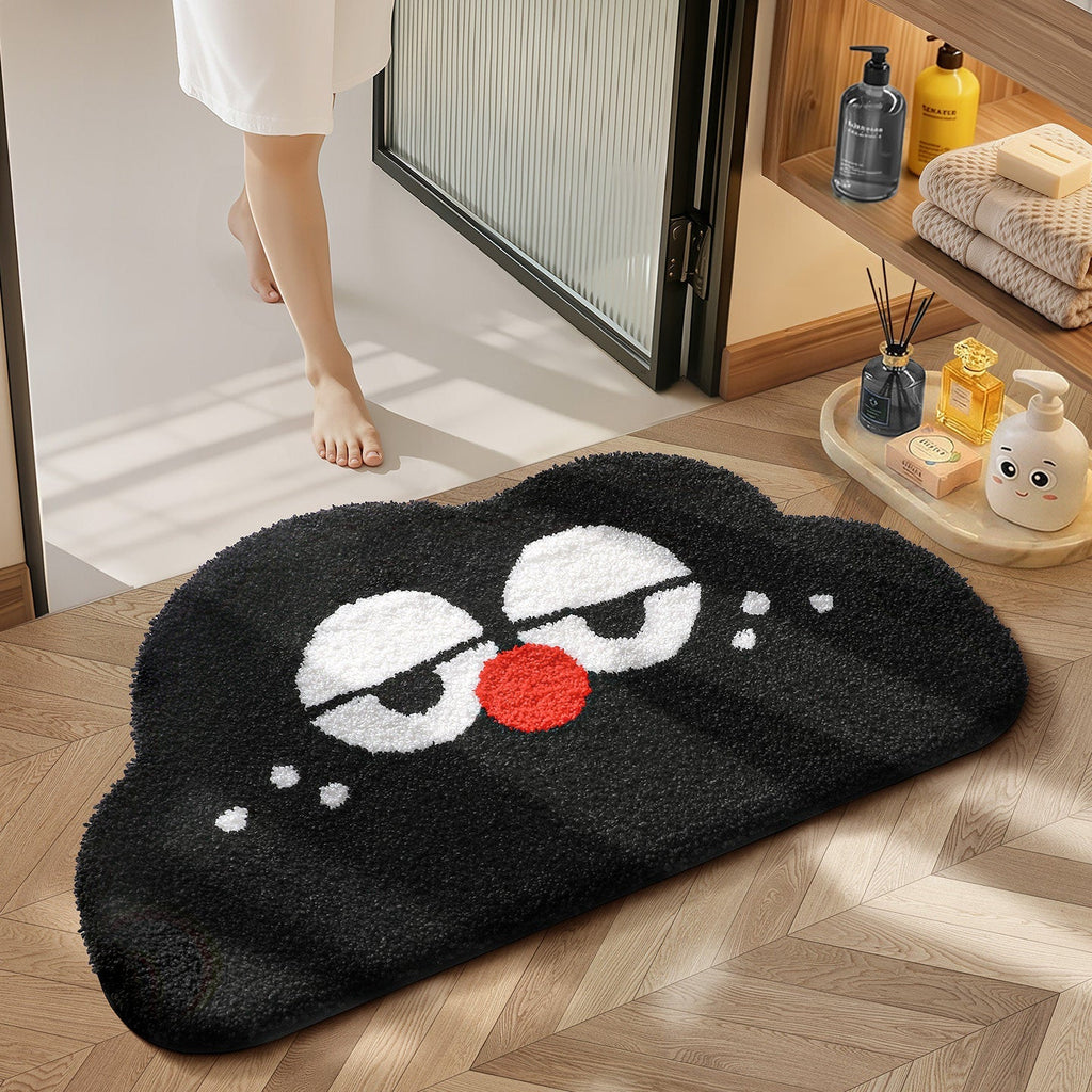 Plush Cartoon Character Bath Mat | High & Bury