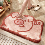 Plush Cartoon Character Bath Mat | High & Bury