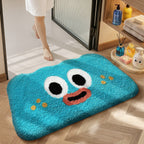 Plush Cartoon Character Bath Mat | High & Bury