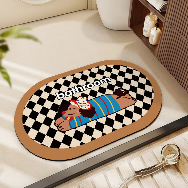 Plush Cartoon-Themed Area Mat | High & Bury