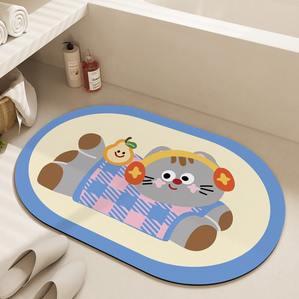 Plush Cartoon-Themed Area Mat | High & Bury