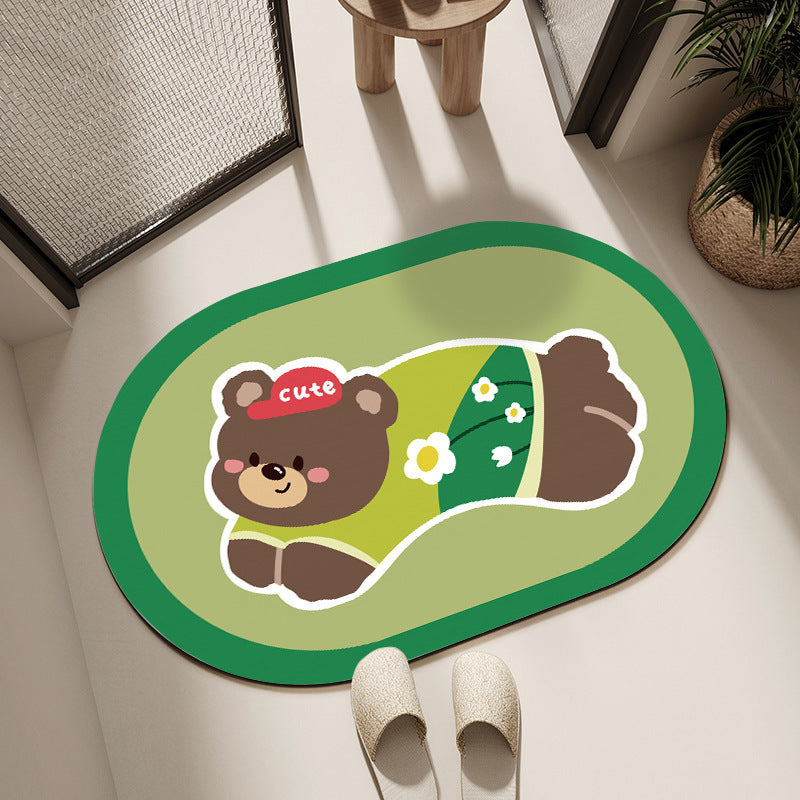 Plush Cartoon-Themed Area Mat | High & Bury