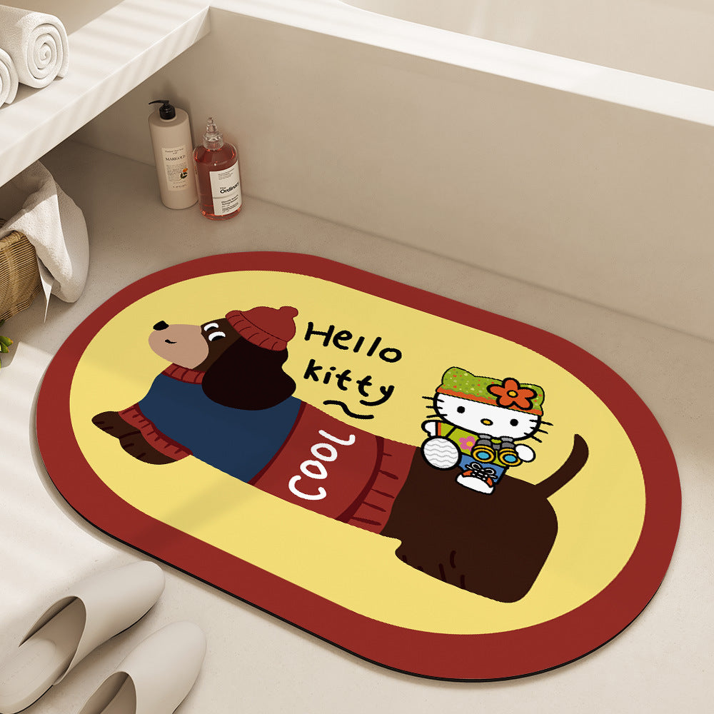 Plush Cartoon-Themed Area Mat | High & Bury