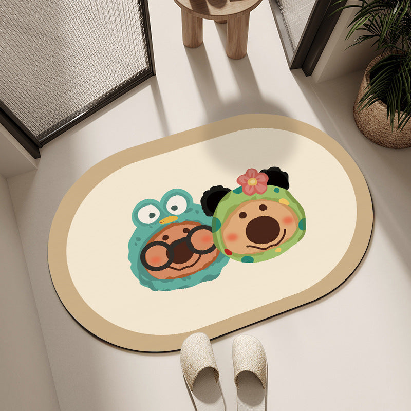 Plush Cartoon-Themed Area Mat | High & Bury