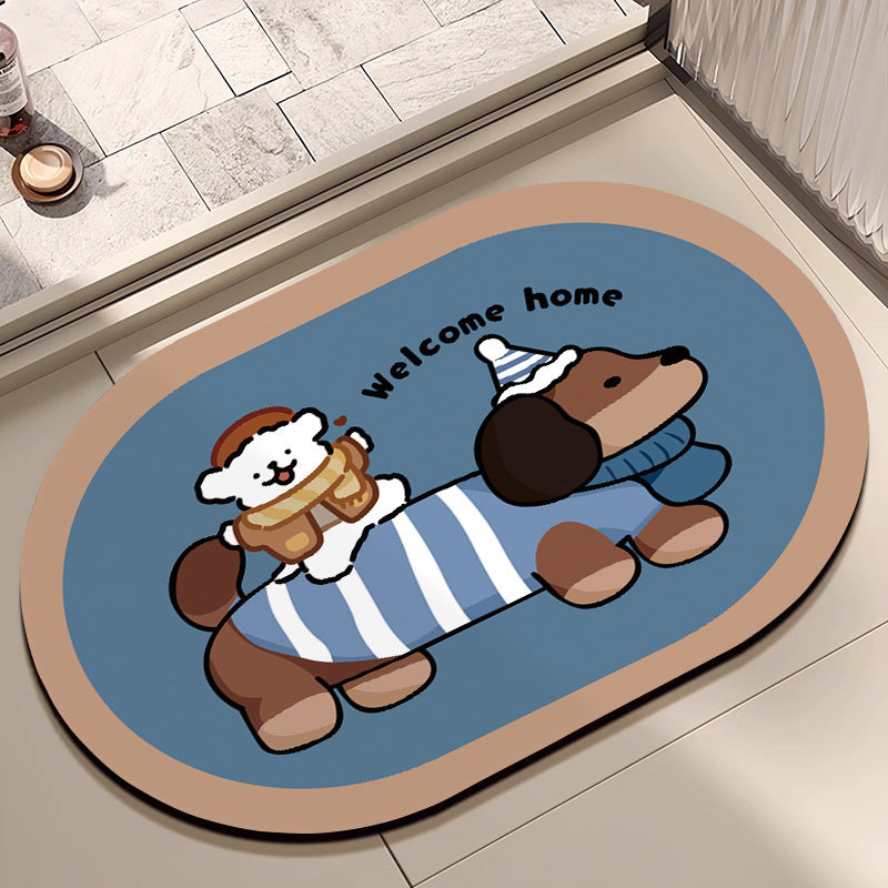 Plush Cartoon-Themed Area Mat | High & Bury