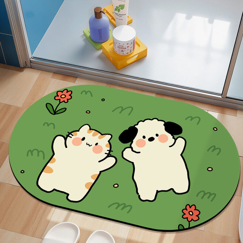 Plush Cartoon-Themed Area Mat | High & Bury