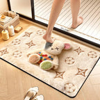 Plush Cartoon Themed Bath Mat Soft Textile Non Slip | High & Bury